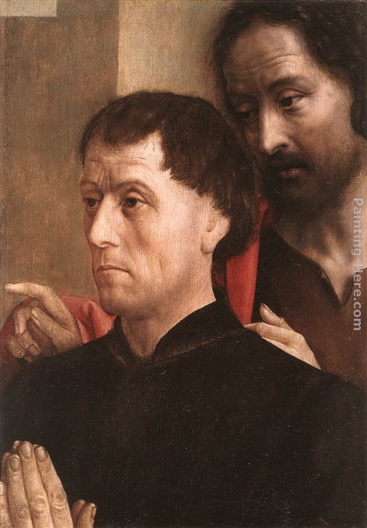 Hugo van der Goes Portrait of a Donor with St John the Baptist